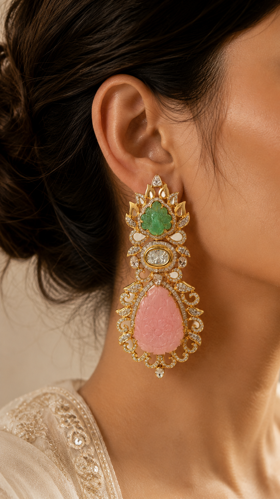 Sapphire and diamond earrings collection