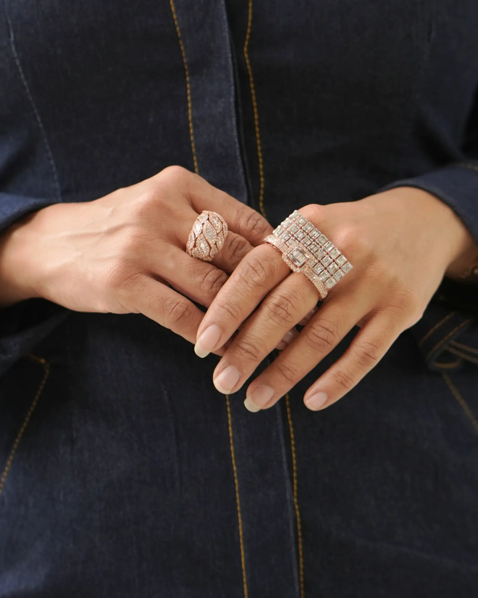 Polki and diamond rings collection